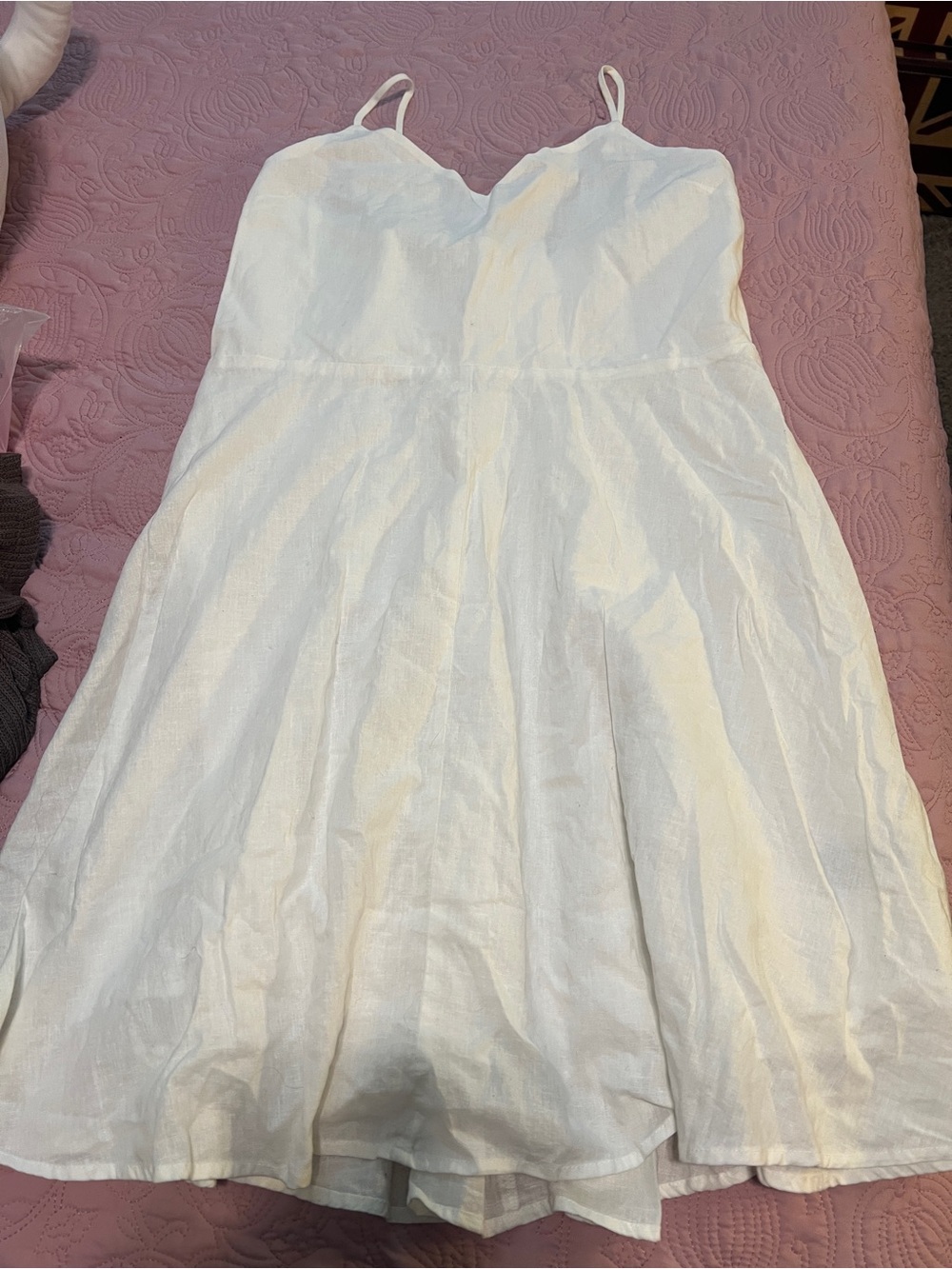 GAP off White Spaghetti Strap A-Line Dress NWT Large